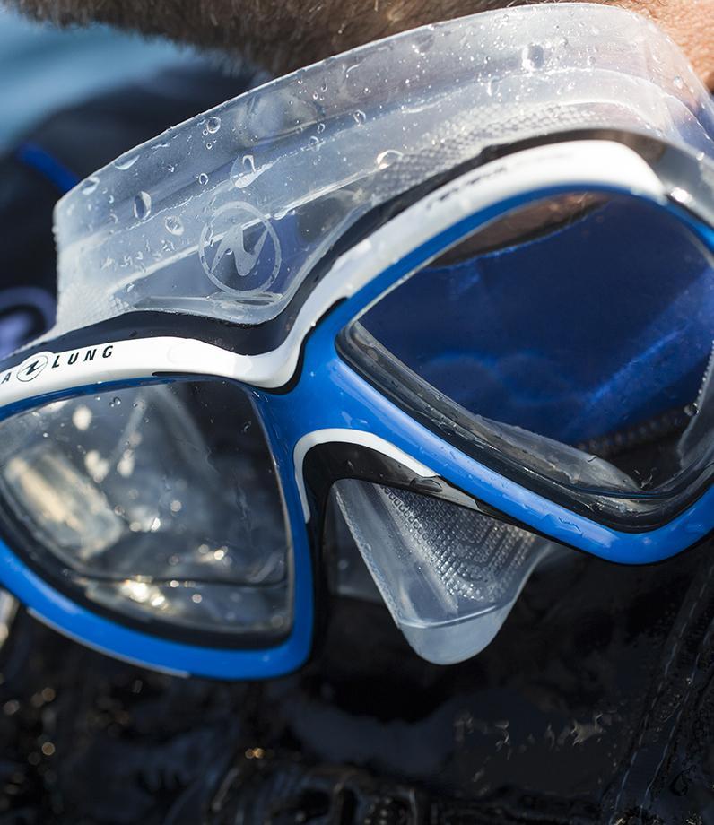 Aqua Lung Micro Mask Double Lens Dive Mask 