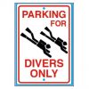 divers only parking